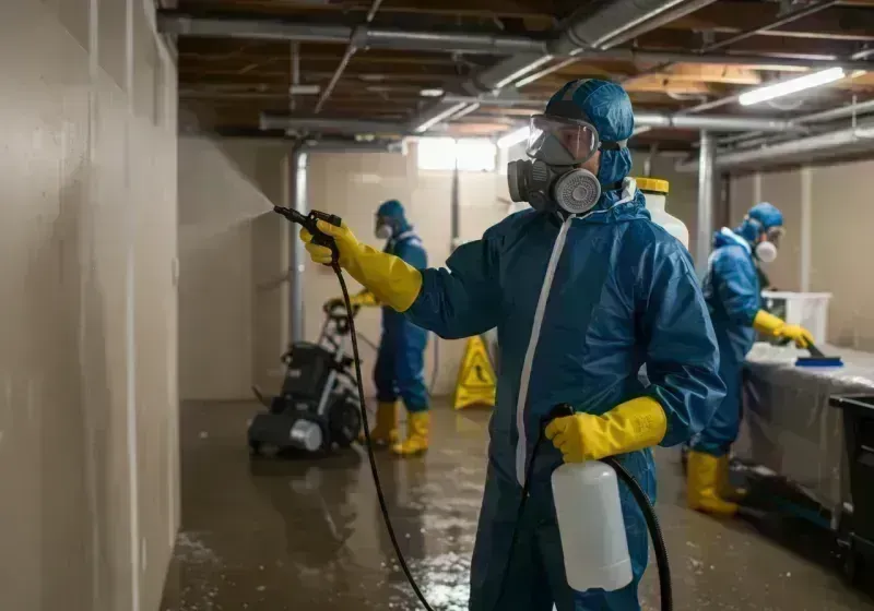 Basement Sanitization and Antimicrobial Treatment process in Grand County, CO