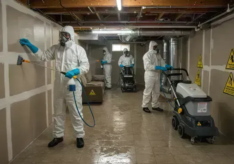 Basement Moisture Removal and Structural Drying process in Grand County, CO